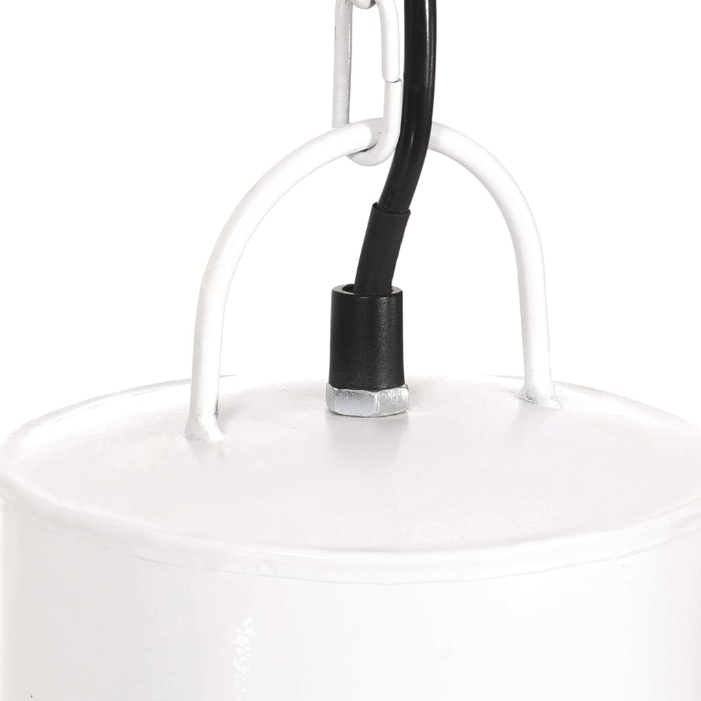 vidaXL Lampă suspendată, 25 W, alb, rotund, 48 cm, E27