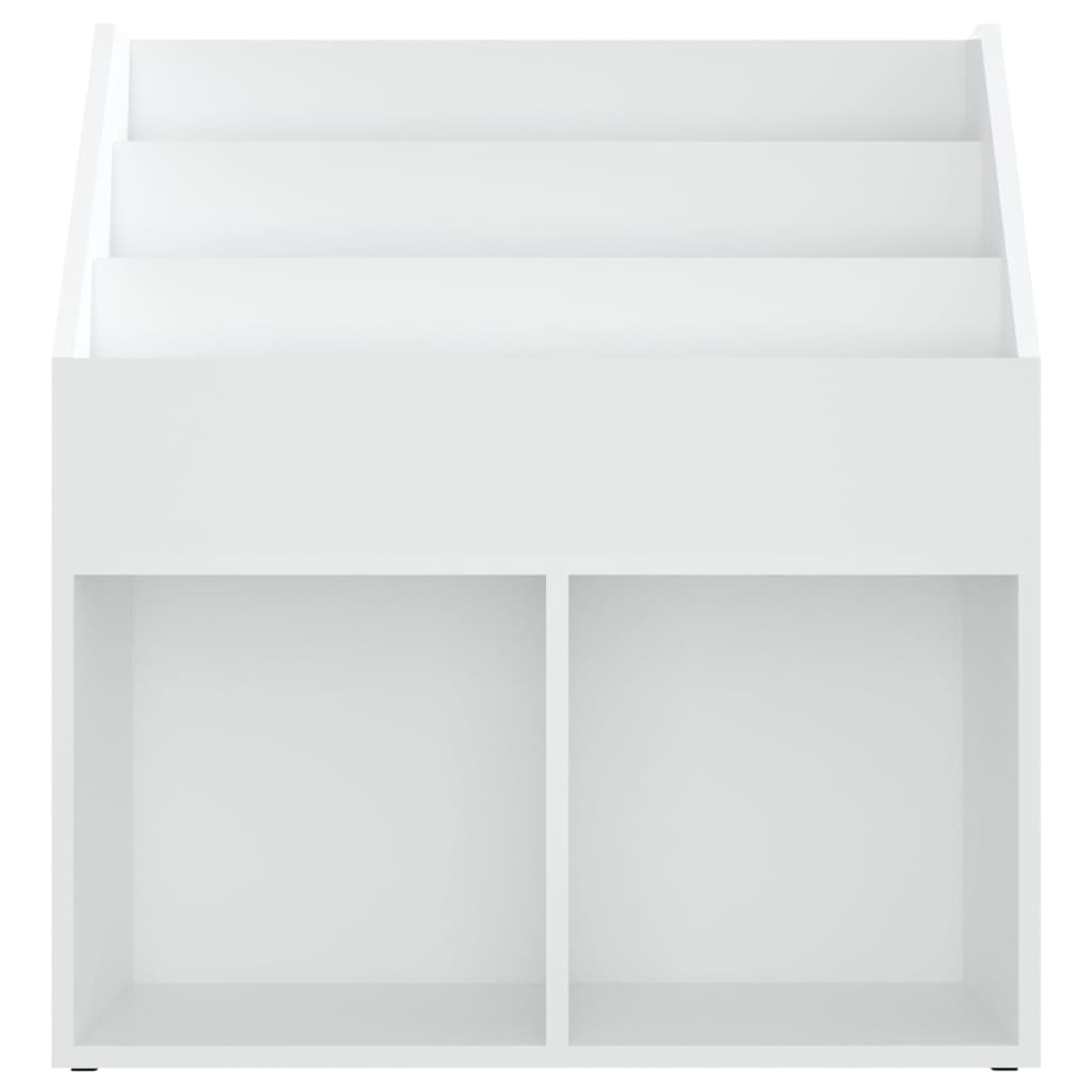 vidaXL Raft de reviste pentru copii, alb, 71x30x78,5 cm, PAL