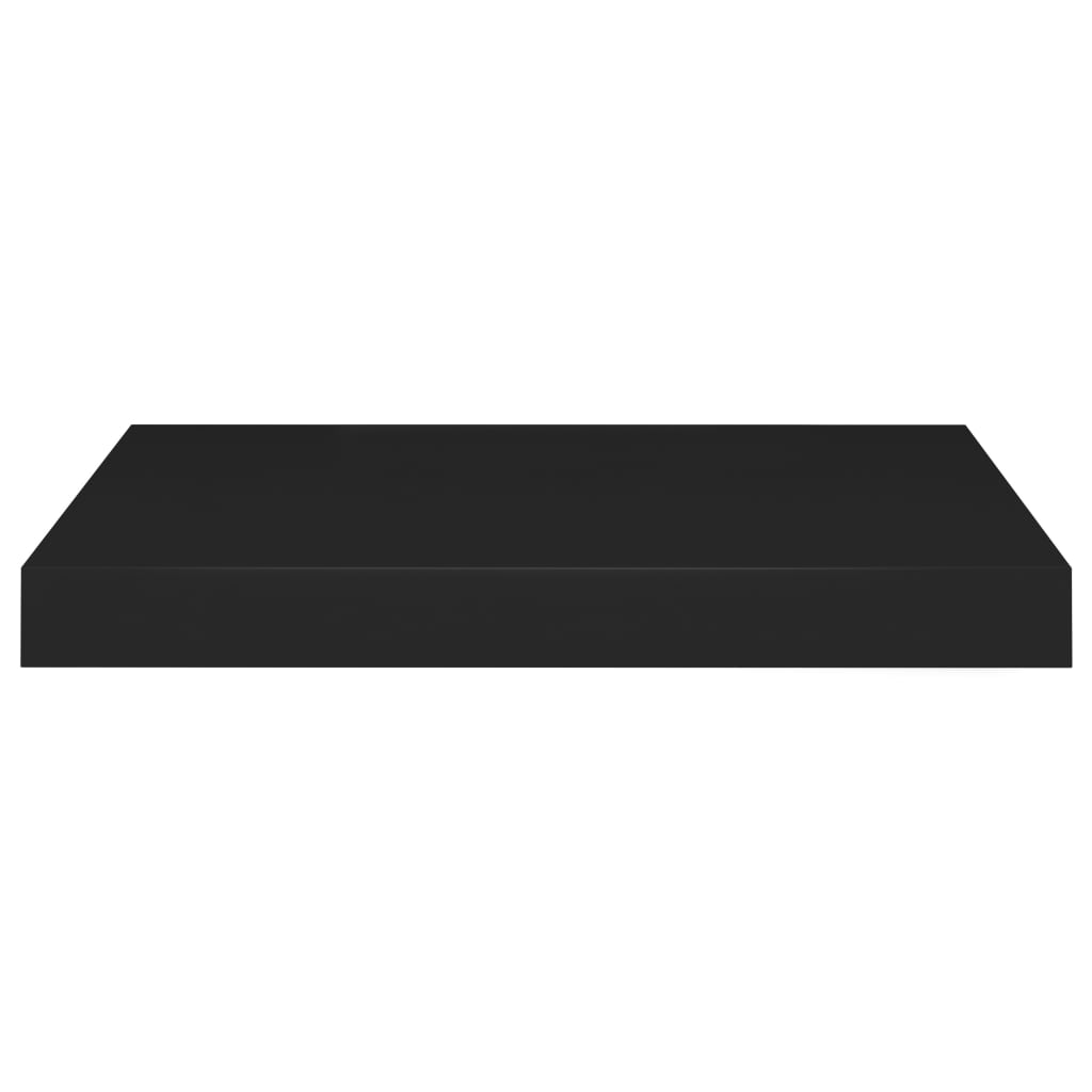 vidaXL Raft de perete suspendat, negru, 40x23x3,8 cm, MDF
