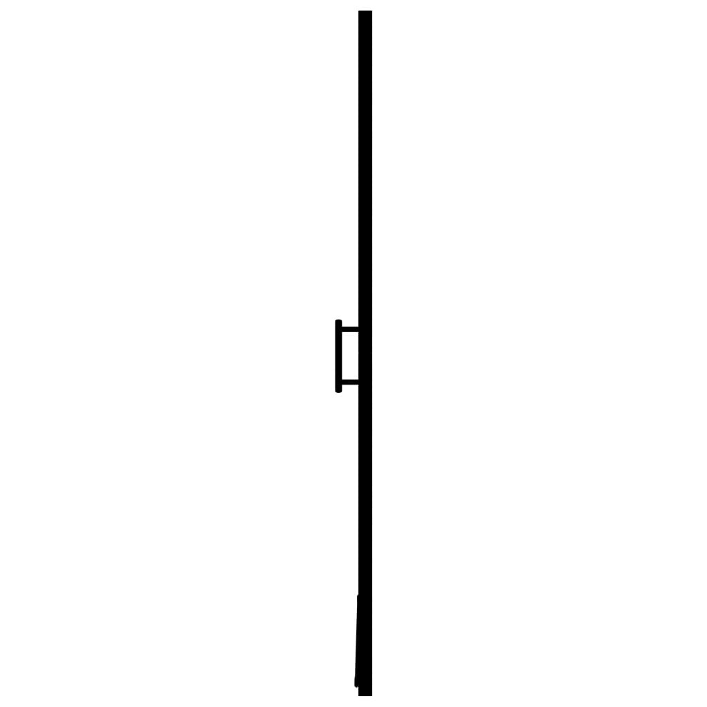 vidaXL Ușă de duș, negru, 100 x 178 cm, sticlă mată securizată