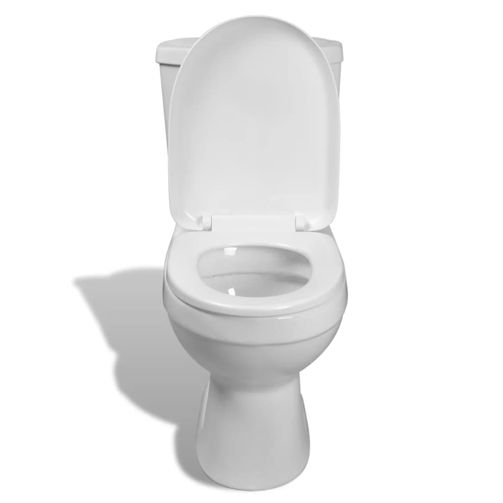 vidaXL Toaletă cu rezervor, alb