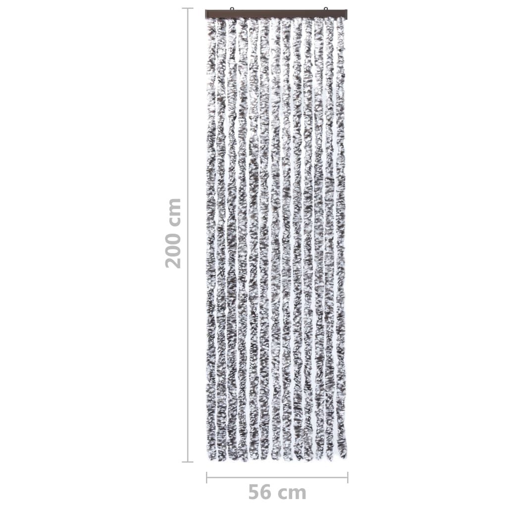 vidaXL Perdea pentru insecte, maro și bej, 56x200 cm, Chenille