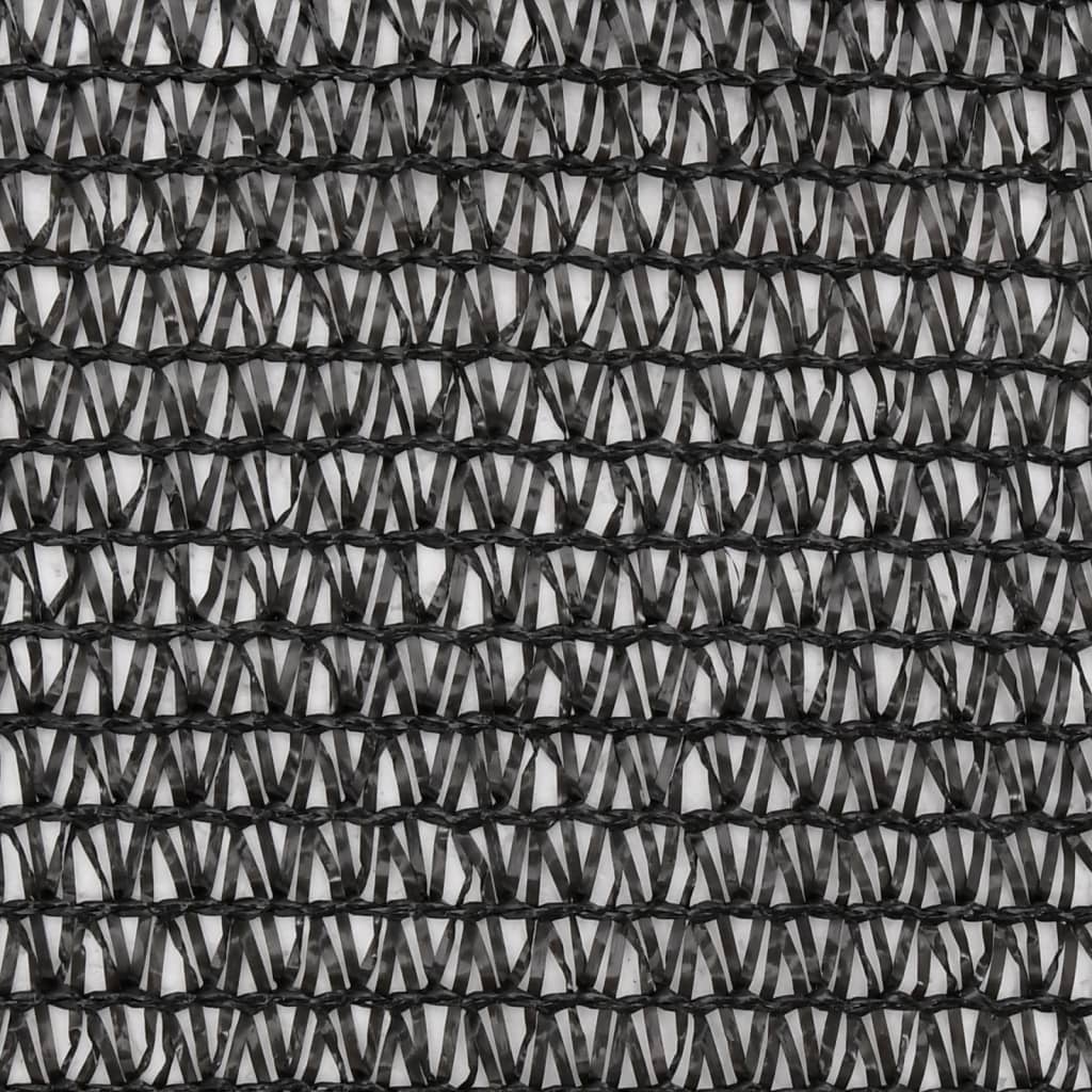 vidaXL Plasă protecție vizuală, negru, 1x50 m, HDPE