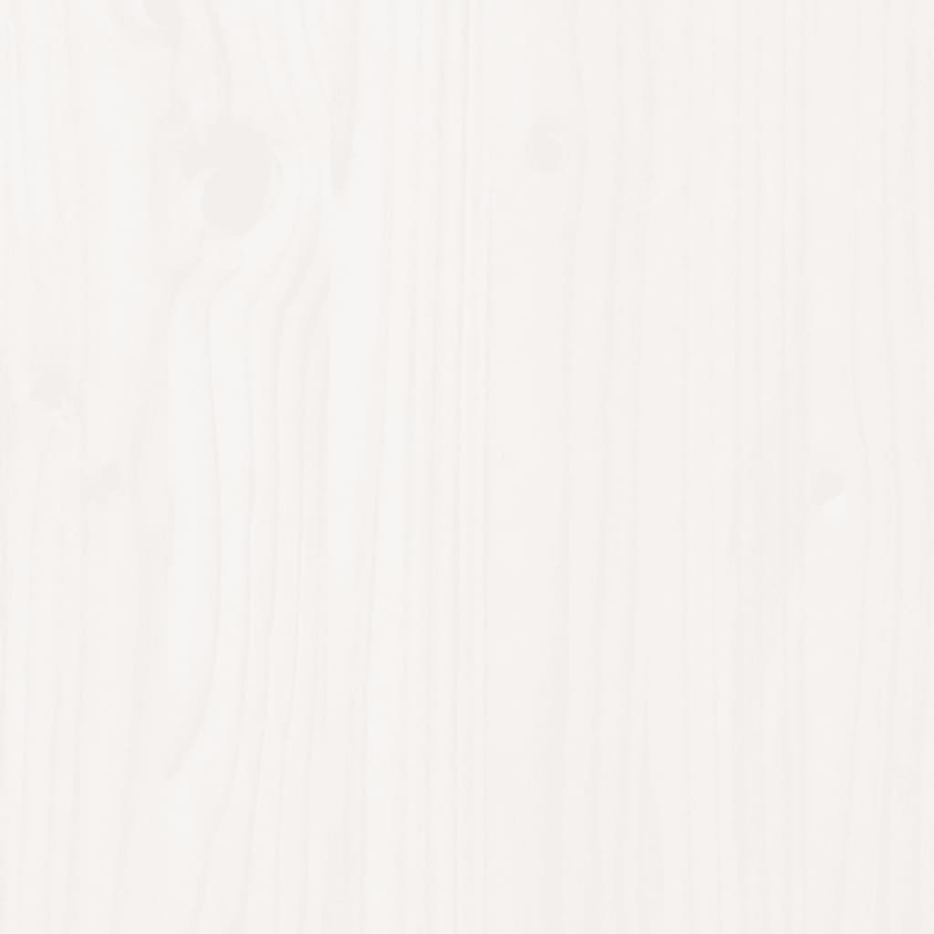 vidaXL Cutie de depozitare, alb, 109x36,5x33 cm, lemn masiv de pin