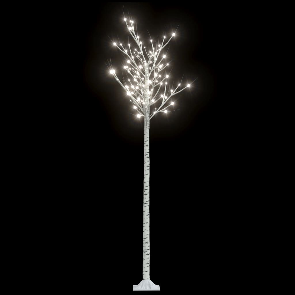 vidaXL Pom Crăciun 200 LED-uri alb rece 2,2 m salcie interior/exterior