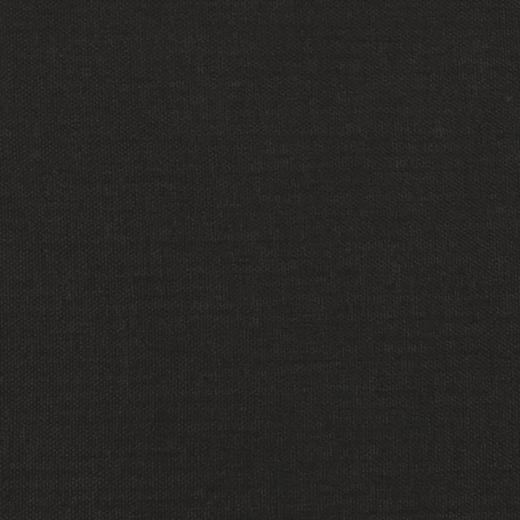 vidaXL Canapea cu 2 locuri, negru, 140 cm, material textil