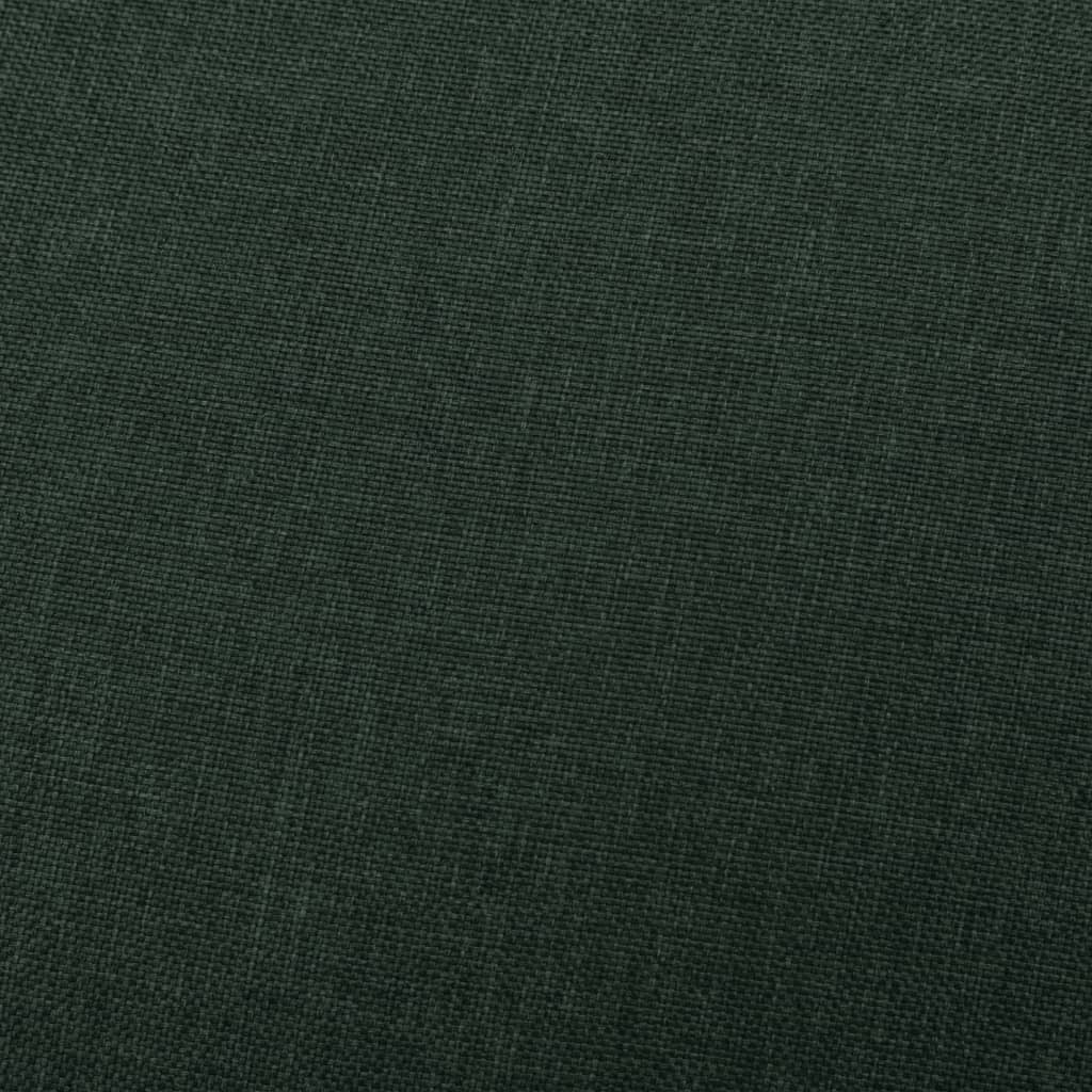 vidaXL Fotoliu de masaj rabatabil, verde închis, material textil