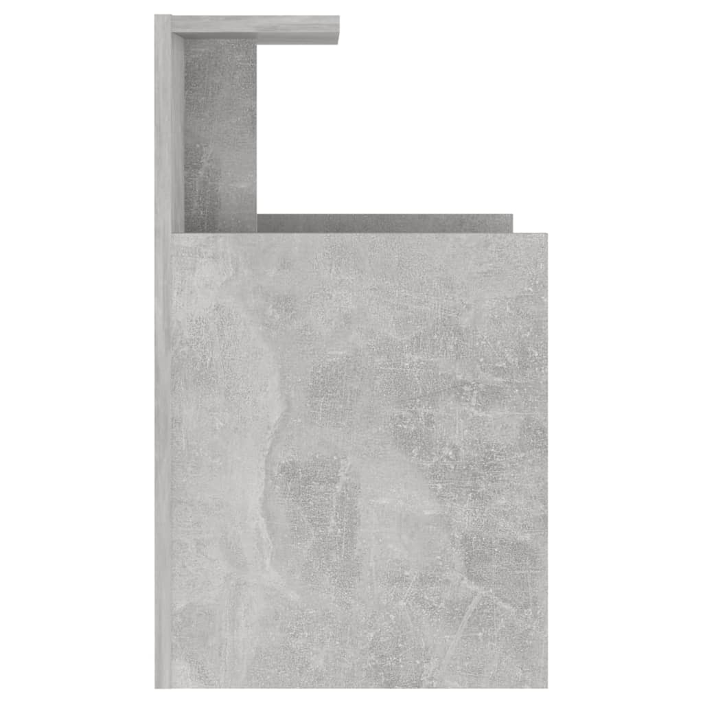 vidaXL Noptiere, 2 buc., gri beton, 40x35x60 cm, PAL