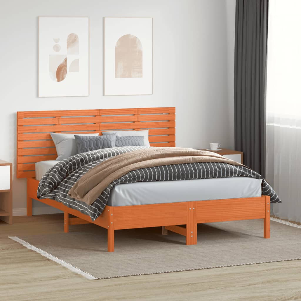 vidaXL Tăblie de pat pentru perete, 166x3x63 cm, lemn masiv de pin