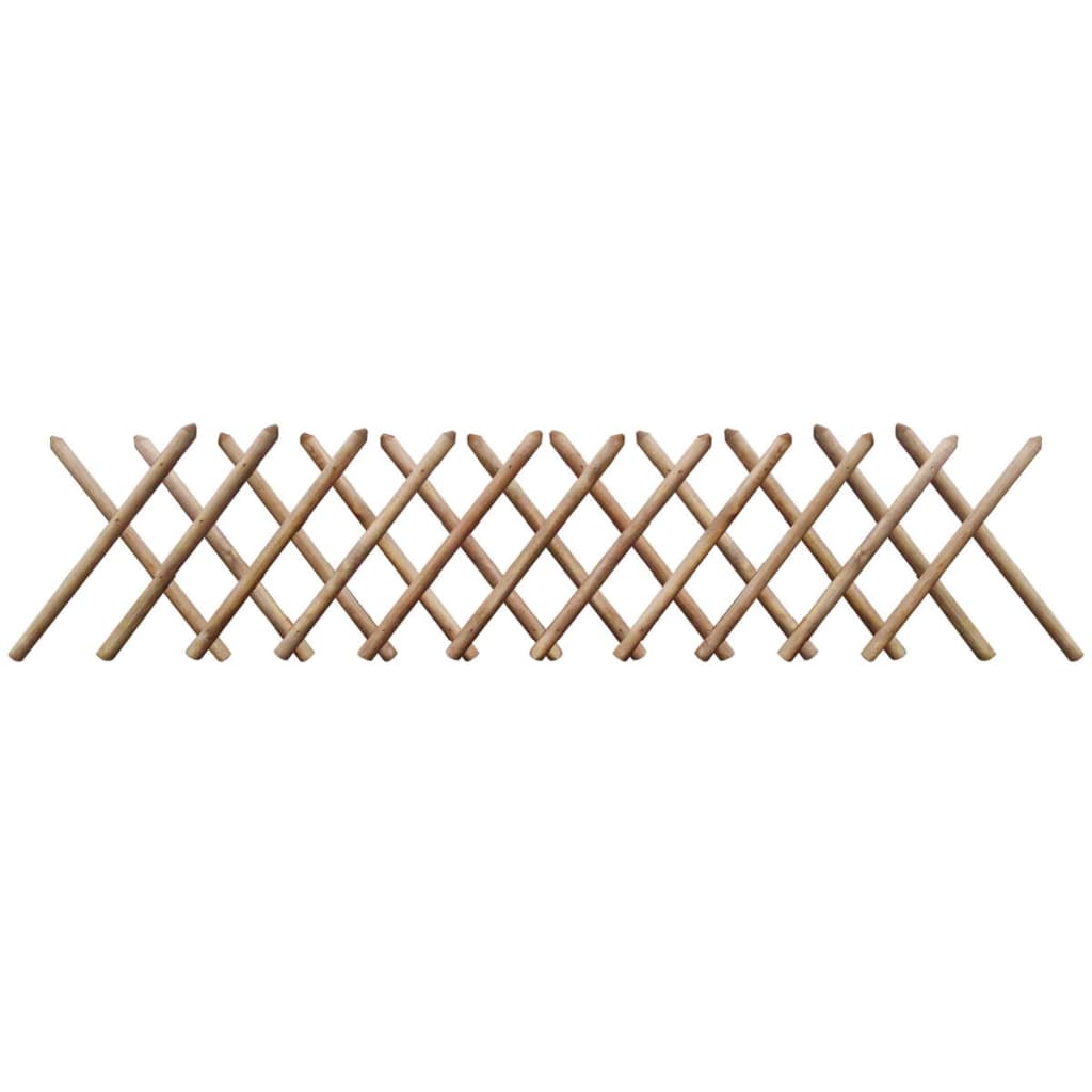 vidaXL Gard cu zăbrele, 250 x 60 cm, lemn tratat