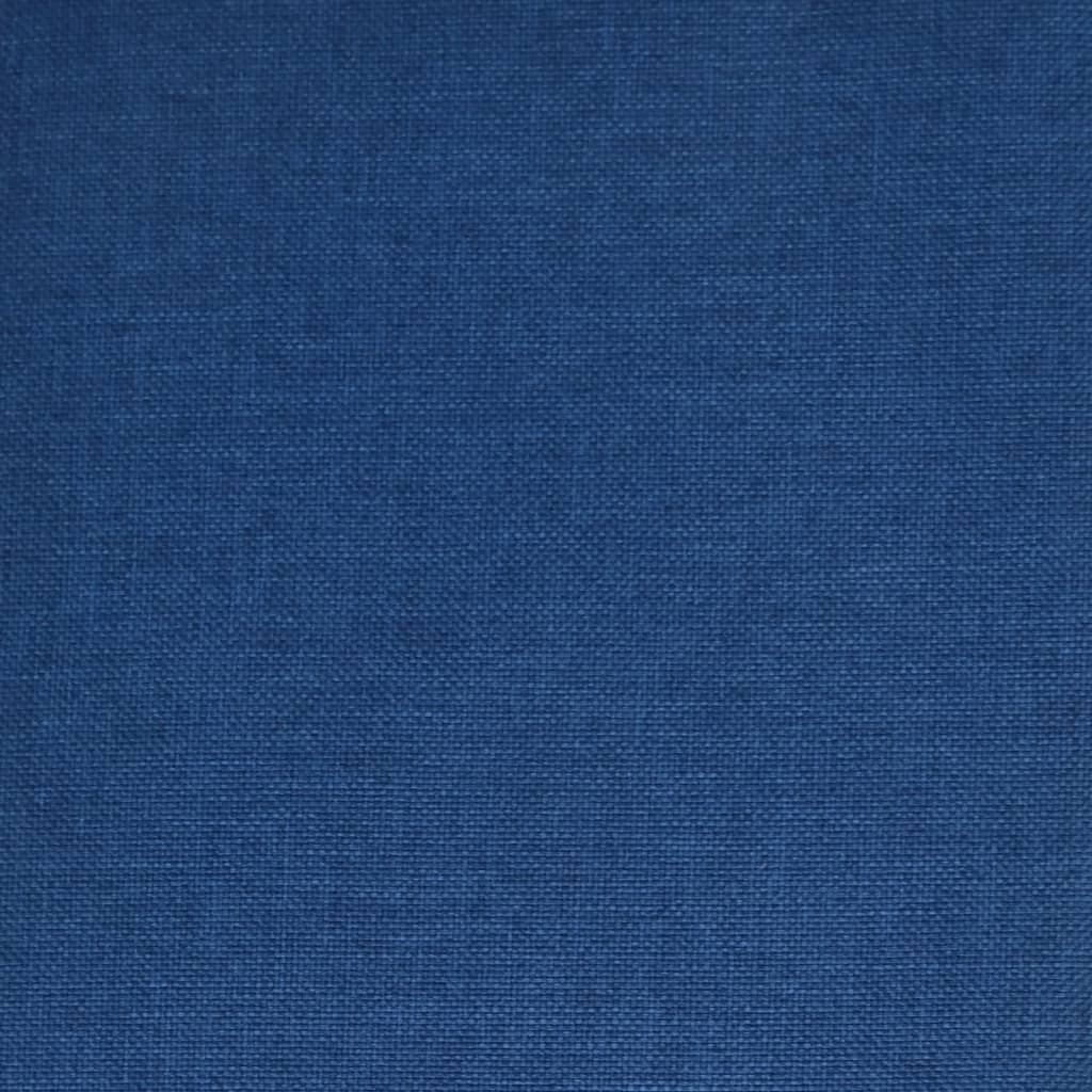 vidaXL Scaune de bucătărie pivotante, 4 buc., albastru, textil