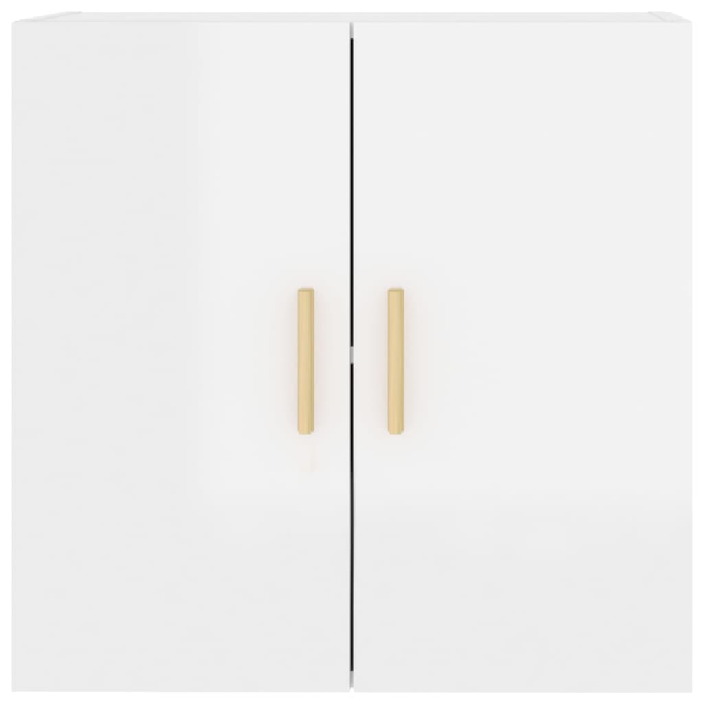 vidaXL Dulap de perete, alb extralucios, 60x30x60 cm, lemn prelucrat