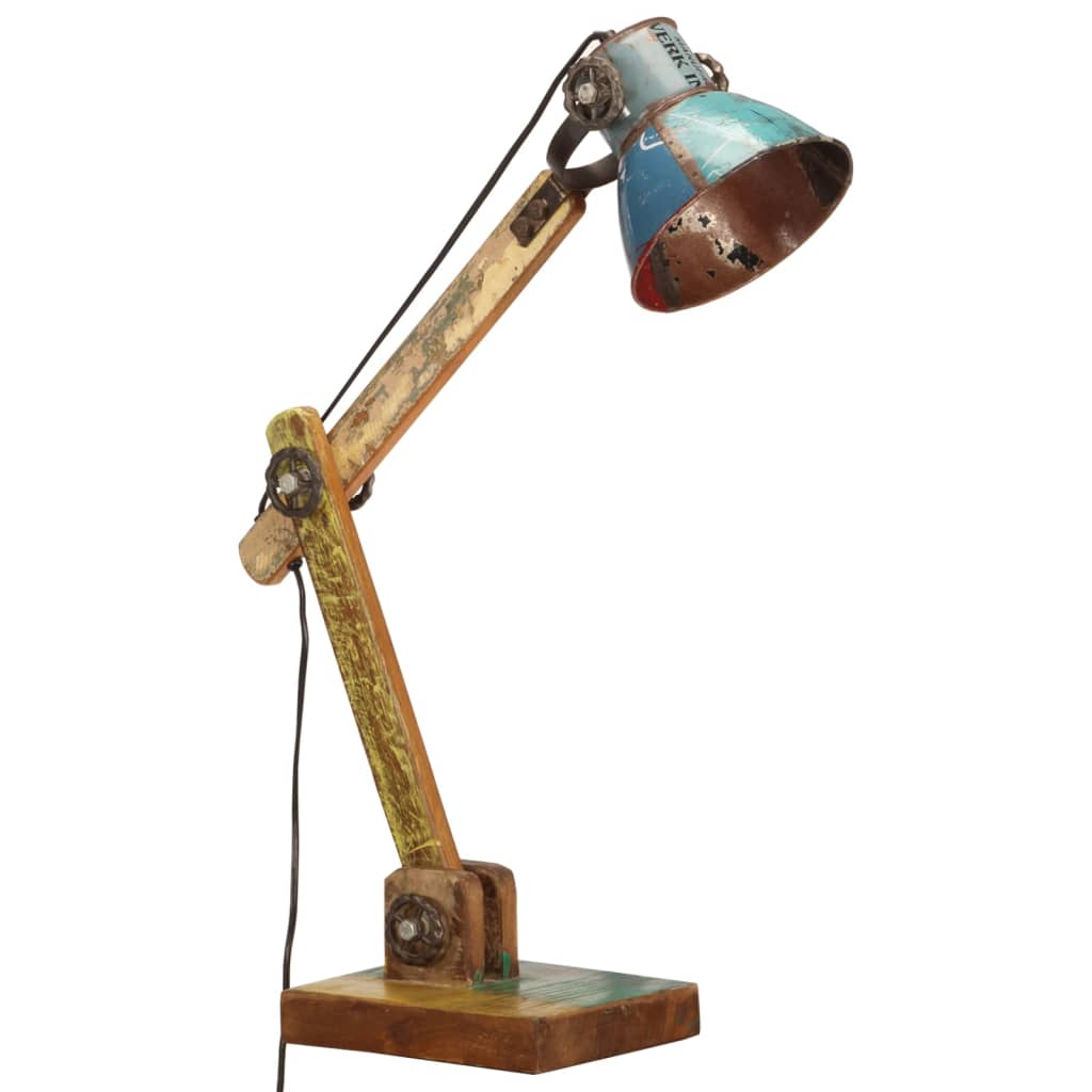 vidaXL Lampă de birou industrială multicolor 23x18x95 cm E27 rotund