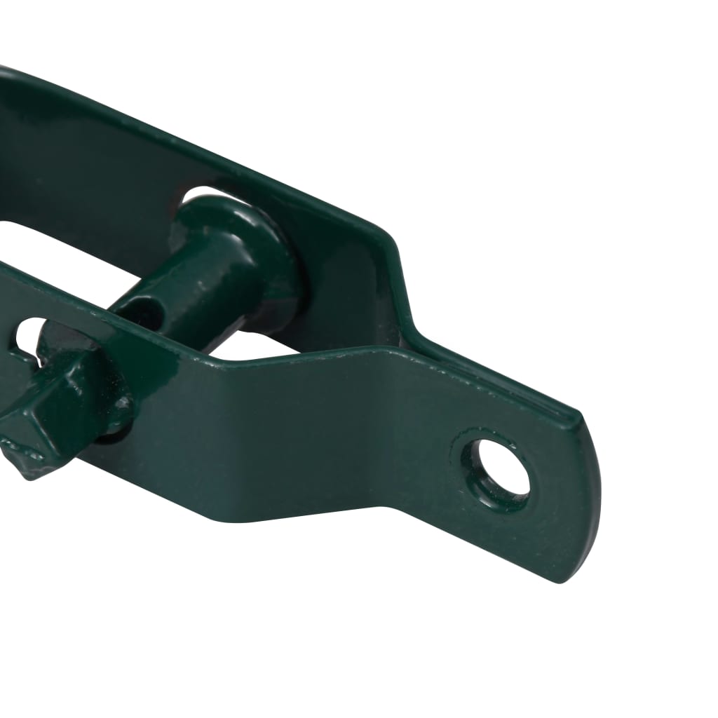 vidaXL Dispozitiv tensionare sârmă gard, 50 buc., verde, oțel, 100 mm