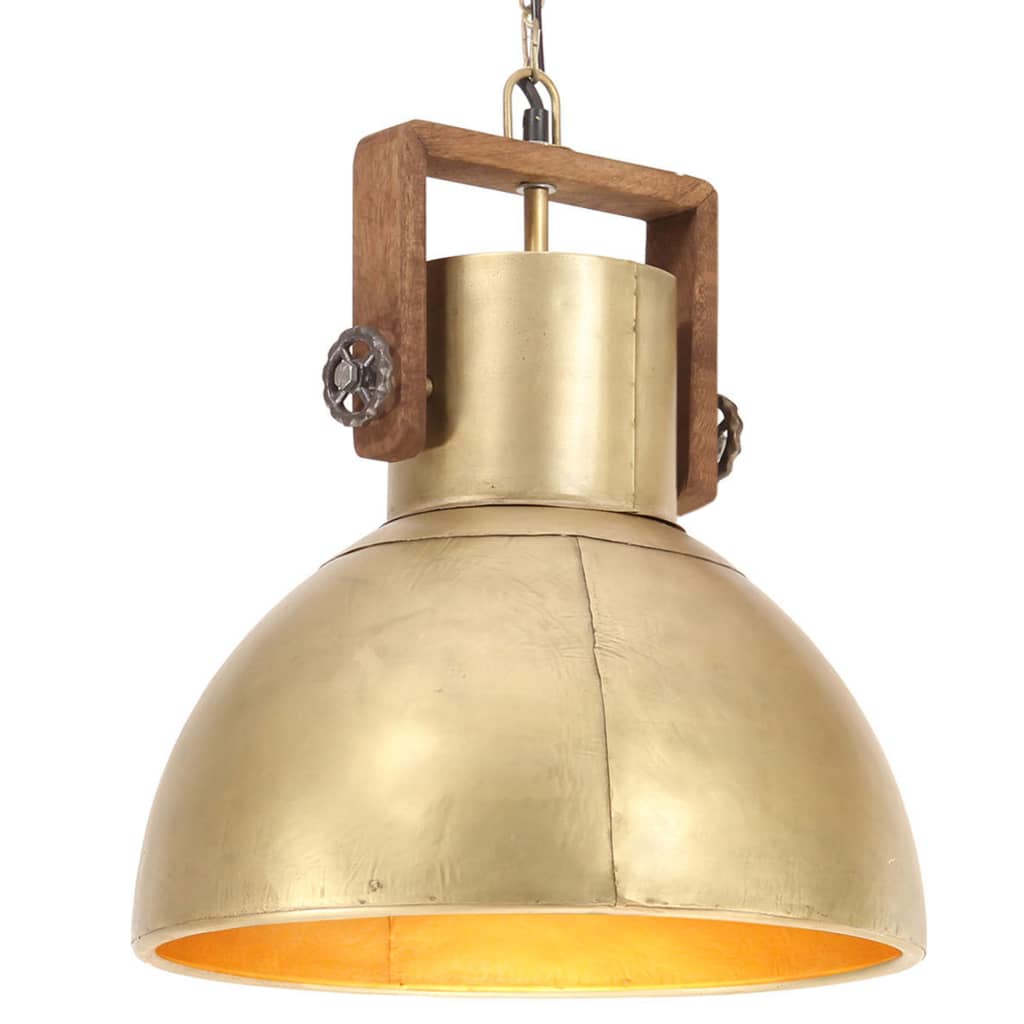 vidaXL Lampă suspendată industrială, 25 W, arămiu, 40 cm, E27, rotund