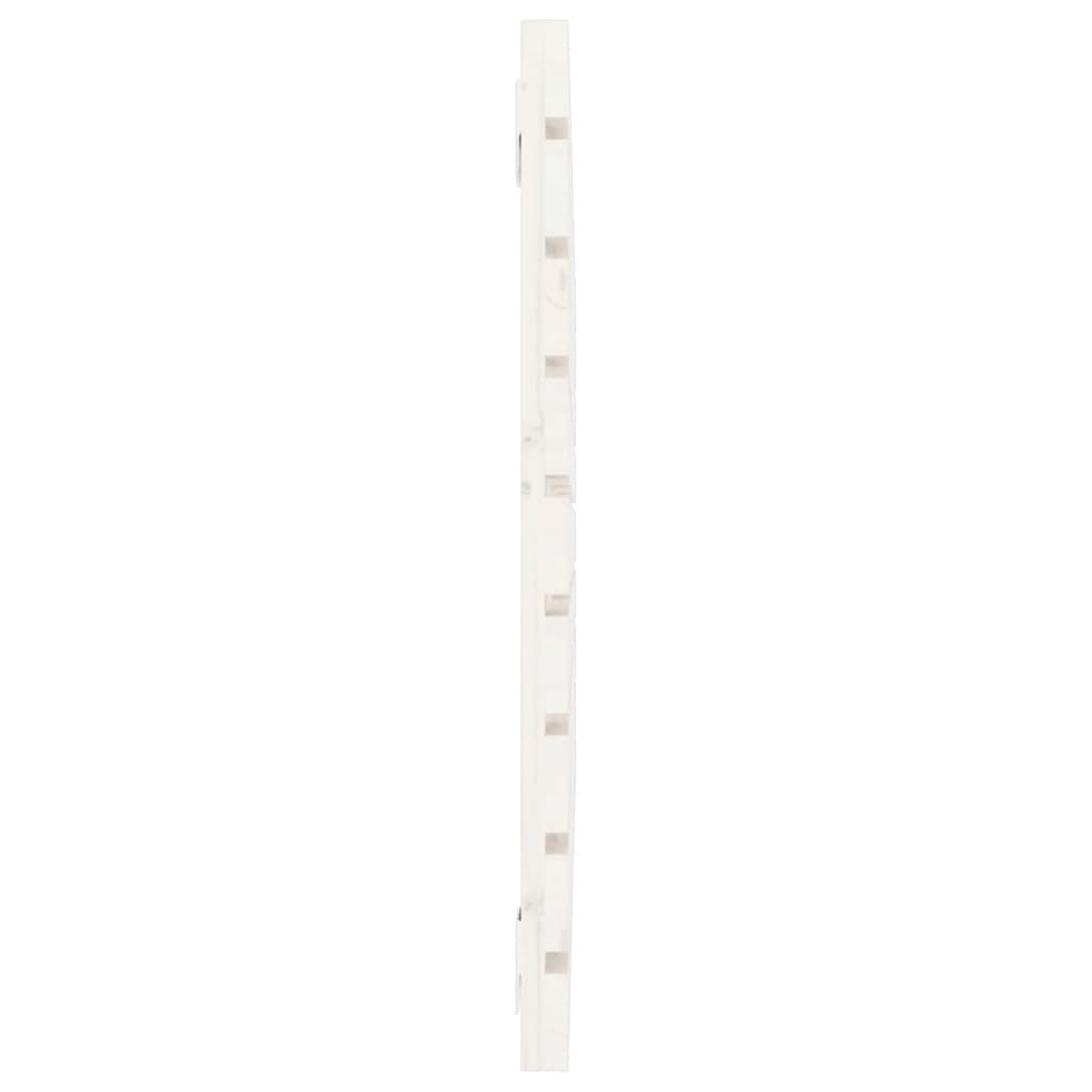 vidaXL Tăblie de pat pentru perete, alb, 81x3x63 cm, lemn masiv pin
