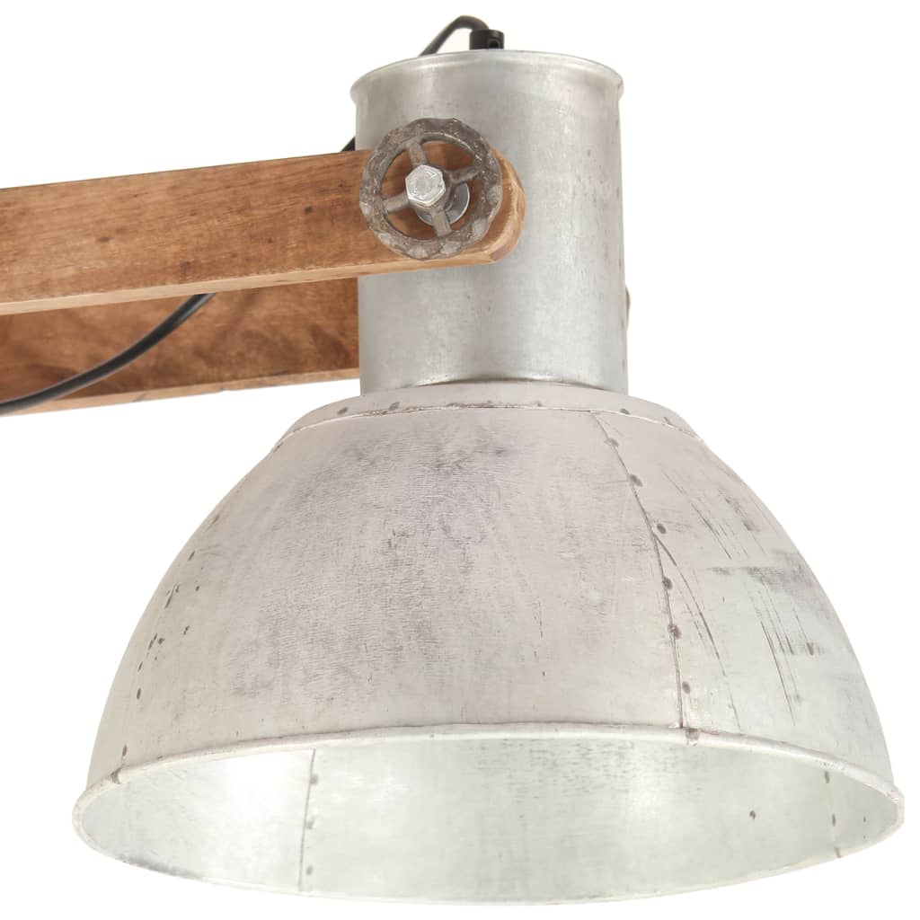 vidaXL Lampă suspendată industrială, 25 W, argintiu, 109 cm, E27