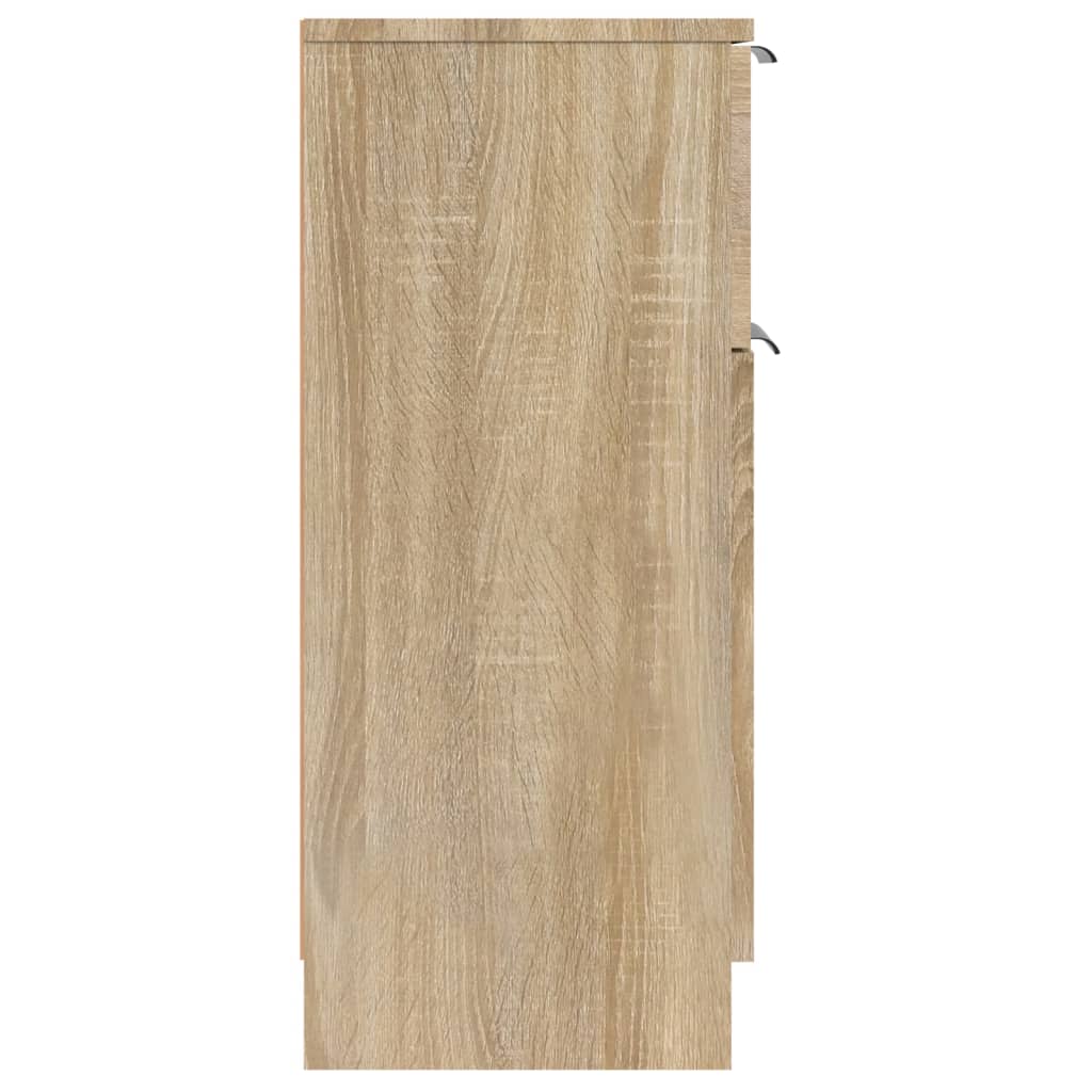 vidaXL Servantă, stejar sonoma, 30x30x70 cm, lemn compozit