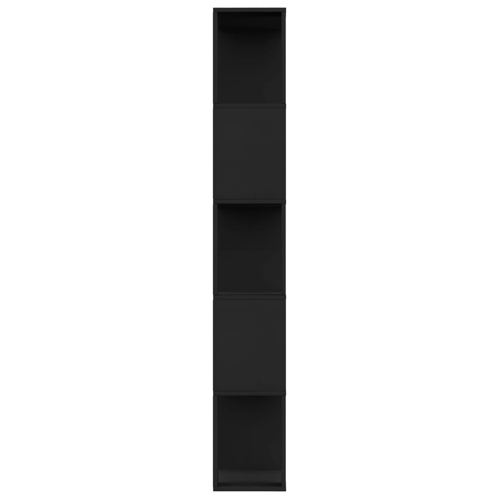 vidaXL Bibliotecă/Separator cameră, negru, 80x24x159 cm, PAL