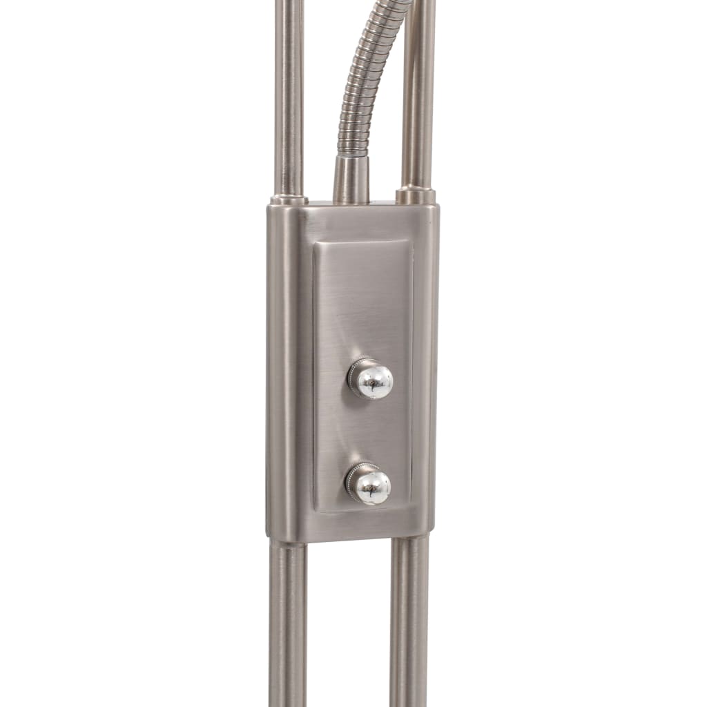 vidaXL Lampă de podea, argintiu, 180 cm, 18 W, reglabilă