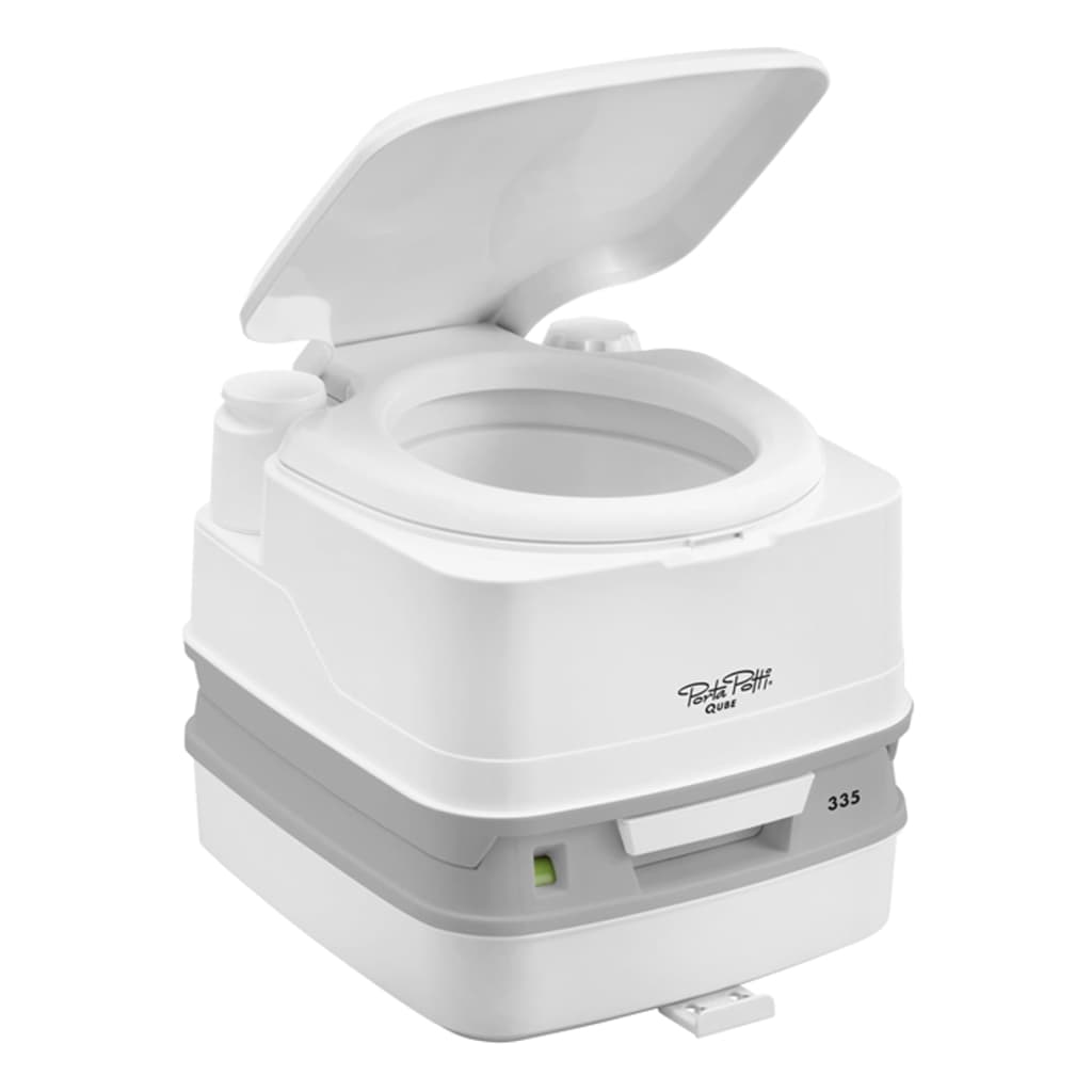 Thetford Toaletă portabilă cu kit de fixare „Qube 335” 10 L+10 L, alb