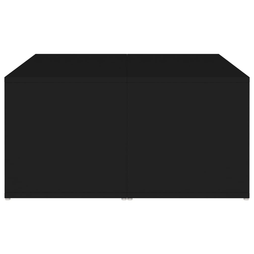 vidaXL Măsuțe de cafea, 4 buc., negru, 33x33x33 cm, PAL