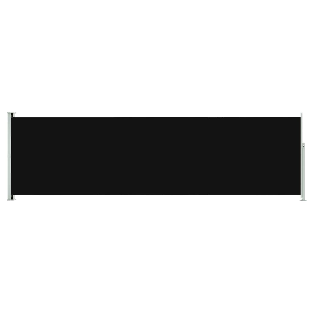 vidaXL Copertină laterală retractabilă de terasă, negru, 180x600 cm