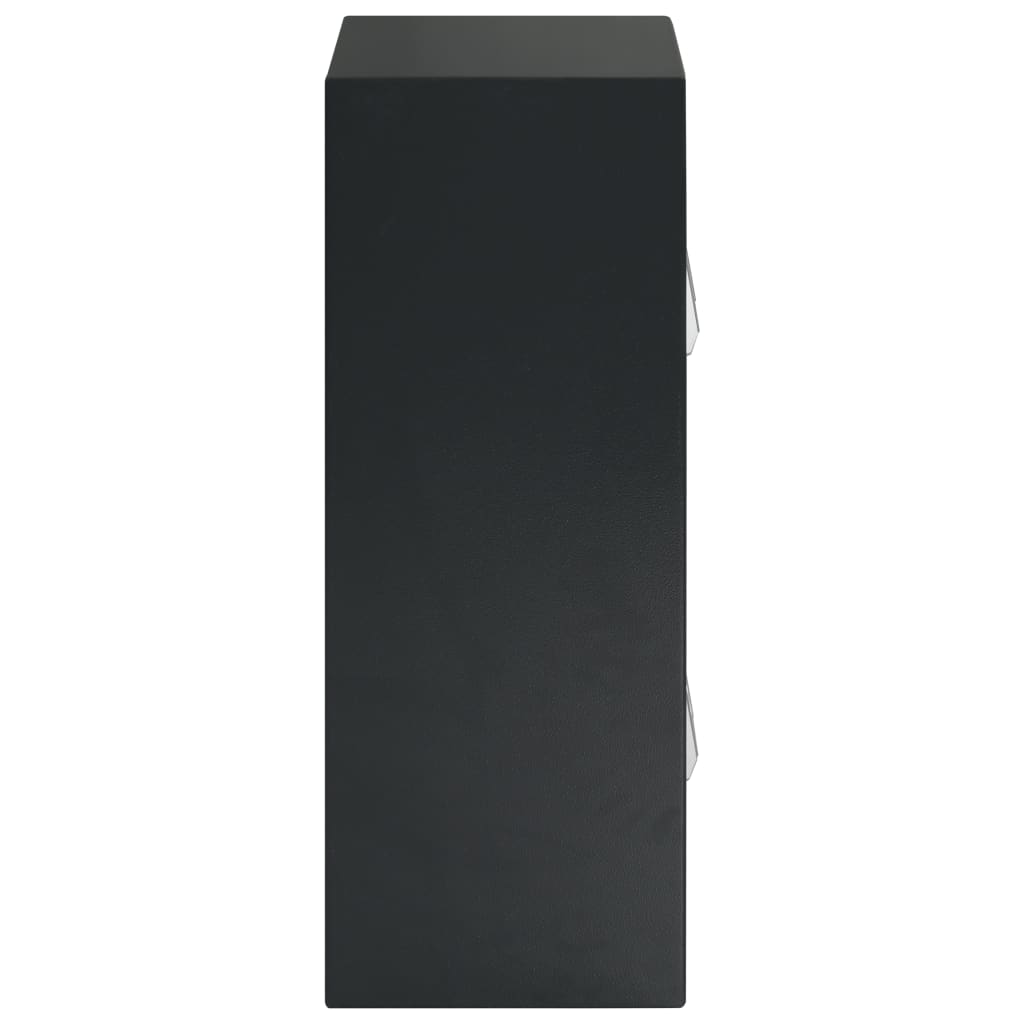 vidaXL Seif digital cu ușă dublă, gri închis, 35x31x80 cm