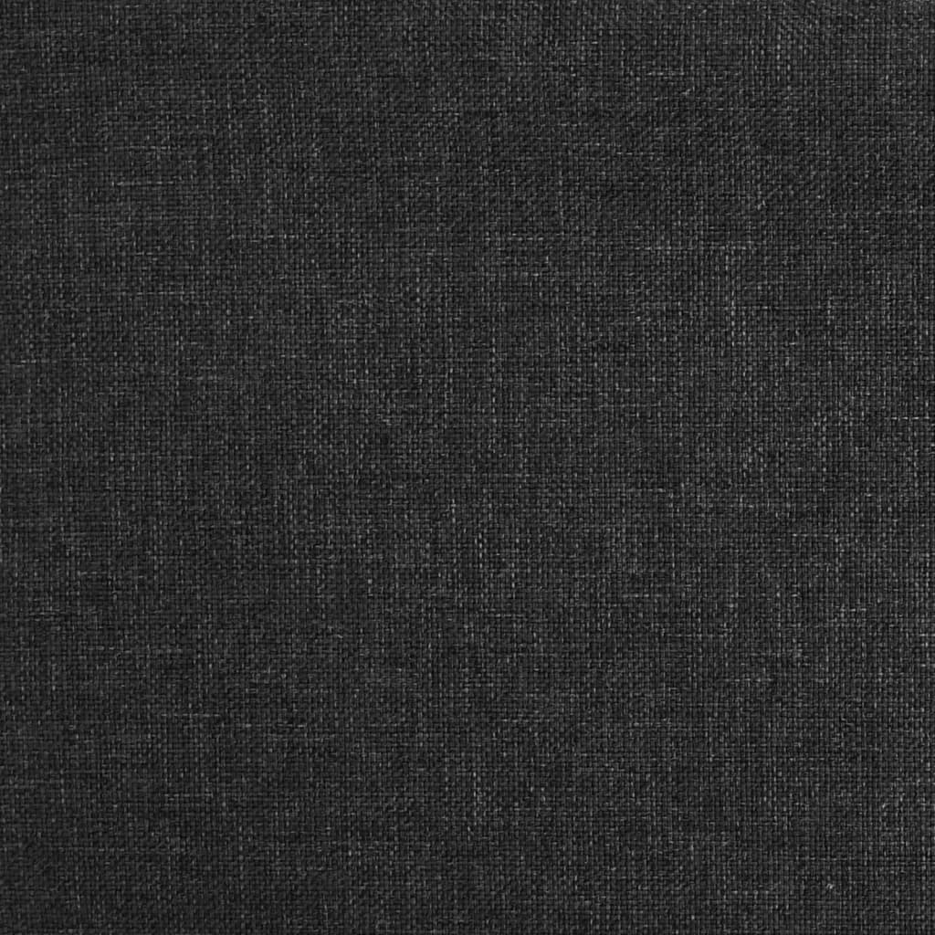 vidaXL Scaune de bucătărie pivotante, 2 buc., negru, textil