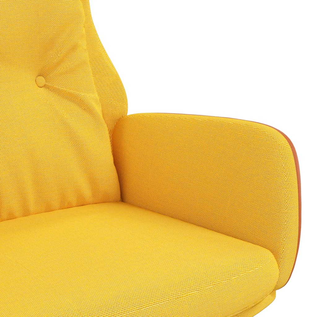 vidaXL Scaun de relaxare, galben muștar, textil și PVC