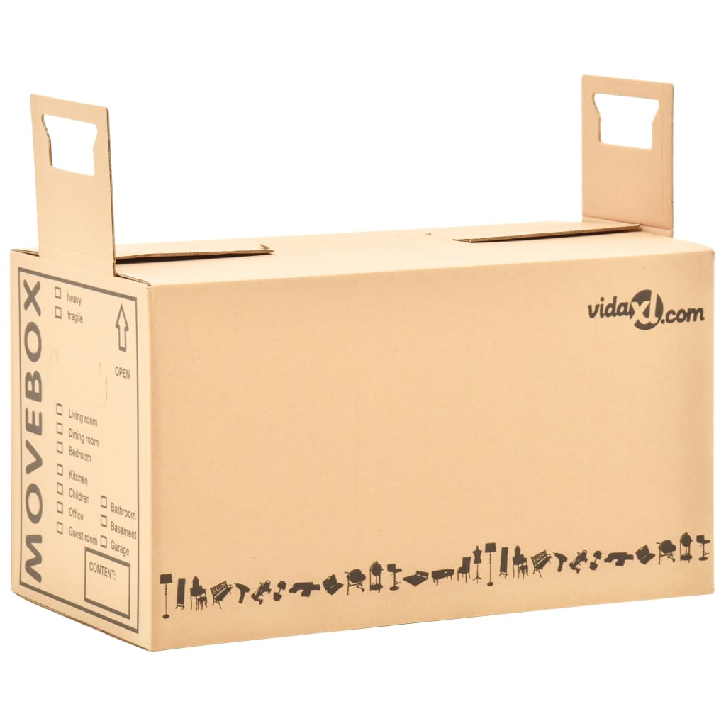 vidaXL Cutii pentru mutare din carton XXL 100 buc. 60 x 33 x 34 cm