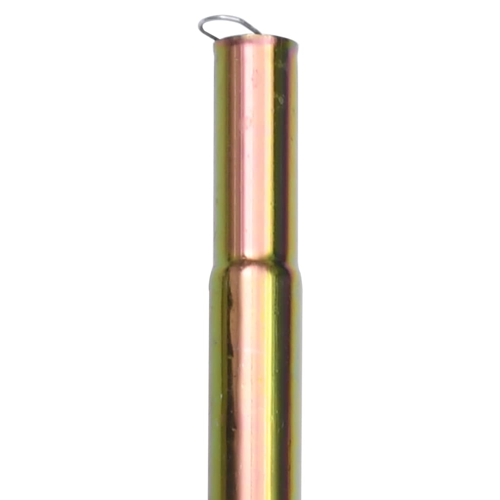 vidaXL Stâlpi pentru parasolar, 2 buc., 200 cm, oțel zincat