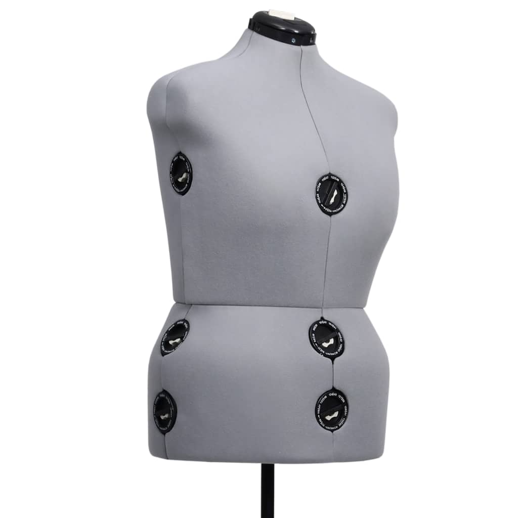 vidaXL Formă pentru rochie femeie reglabilă gri, dimensiune L 44-50