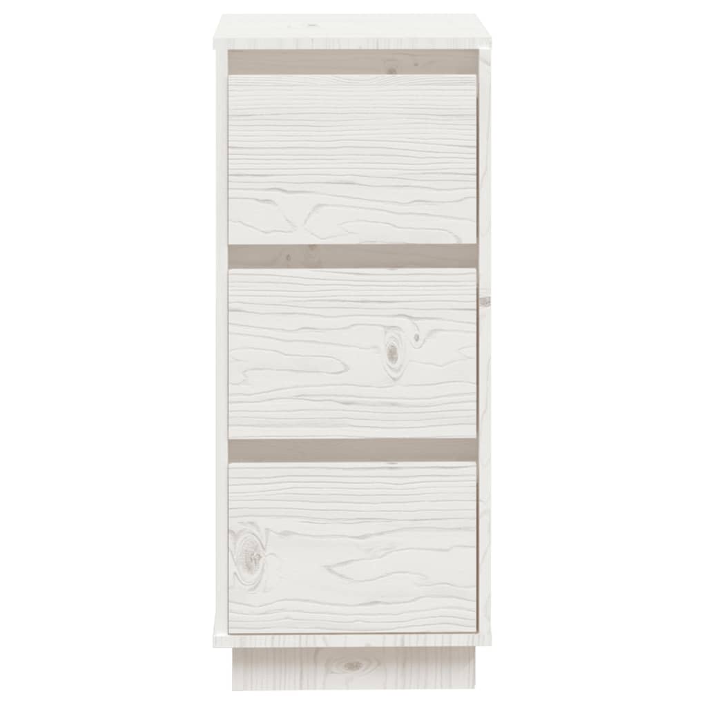vidaXL Servante, 2 buc., alb, 32x34x75 cm, lemn masiv de pin