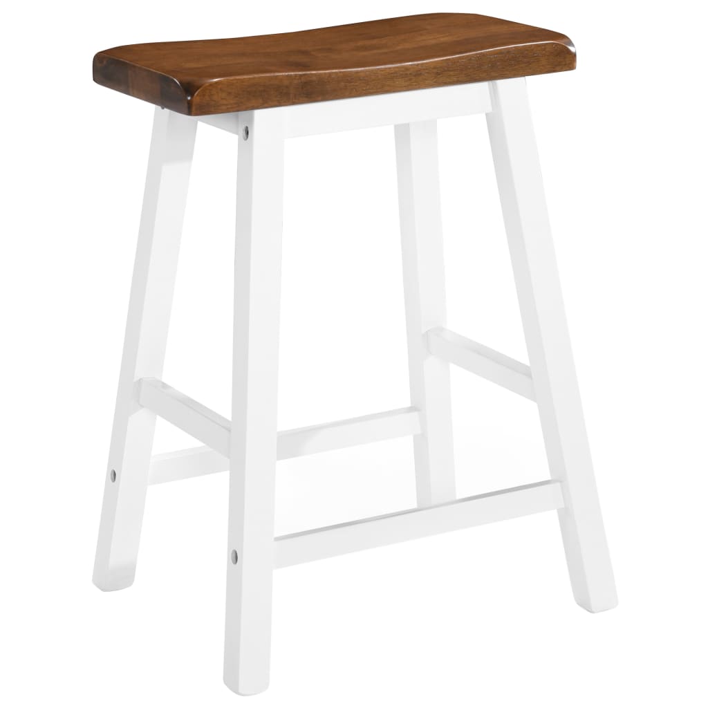 vidaXL Set mobilier tip bar, masă și scaune, 3 piese, lemn masiv