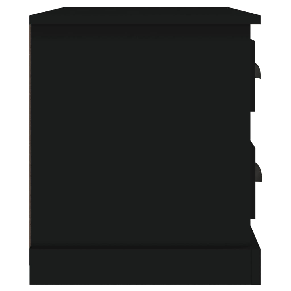 vidaXL Noptieră, negru, 60x39x45 cm