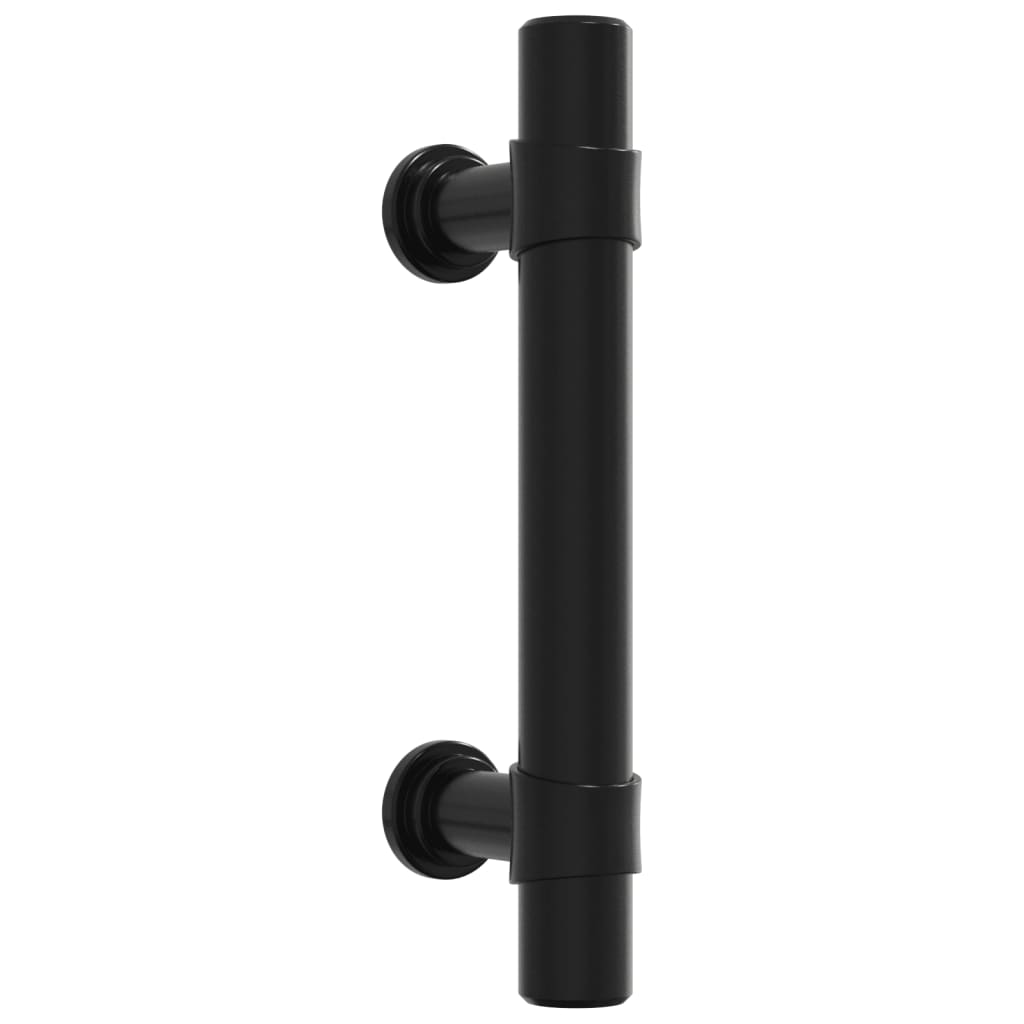 vidaXL Mânere de dulap, 10 buc., negru, 64 mm, oțel inoxidabil