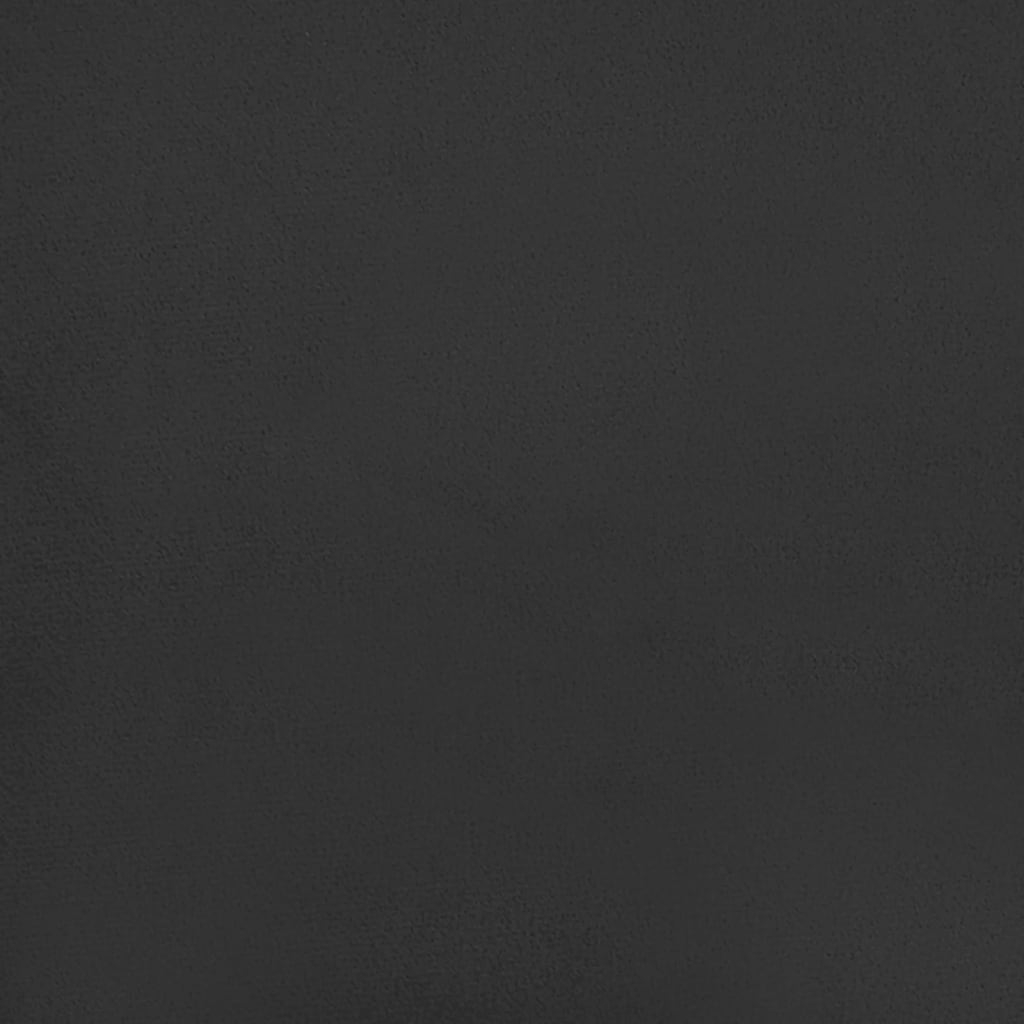 vidaXL Scaune de bucătărie pivotante, 4 buc., negru, catifea