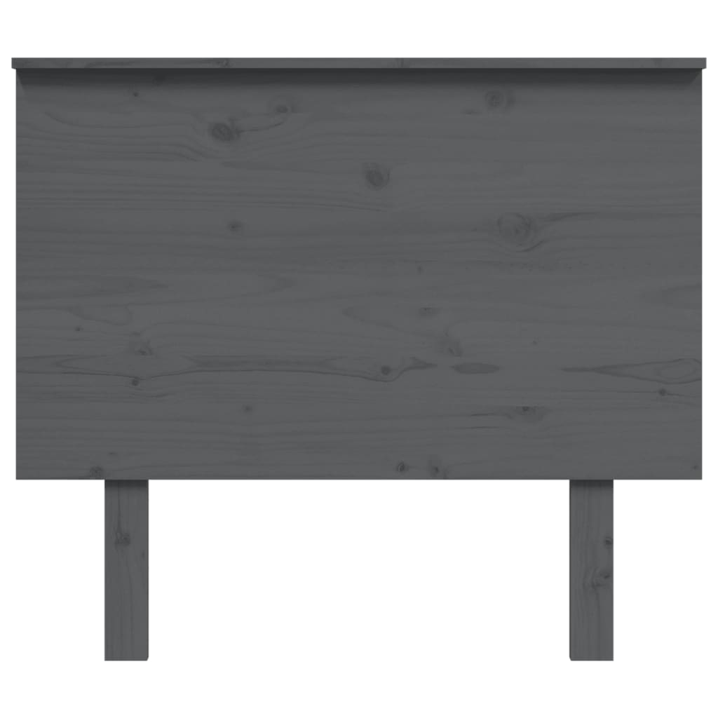 vidaXL Tăblie de pat, gri, 94x6x82,5 cm, lemn masiv de pin