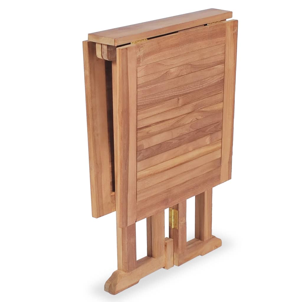 vidaXL Set mobilier de balcon pliabil, 3 piese, lemn masiv de tec