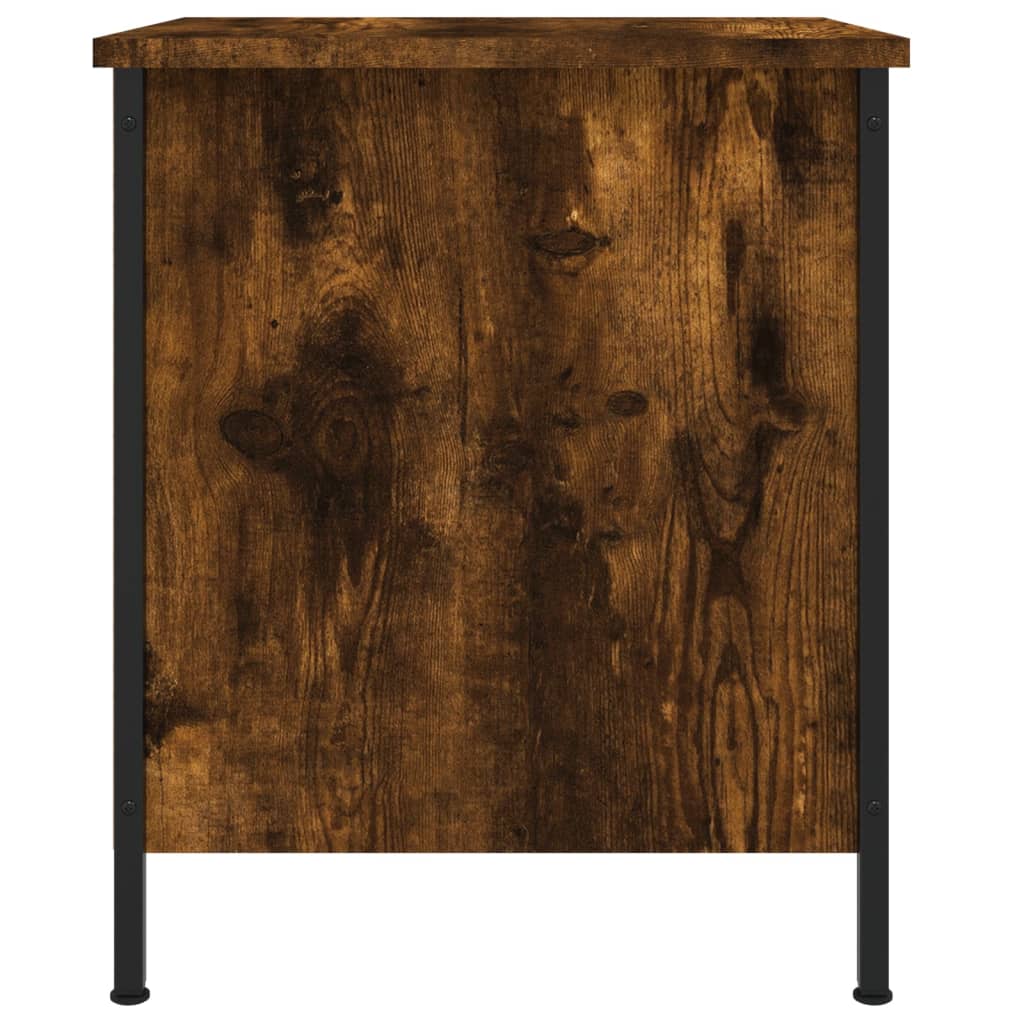 vidaXL Noptieră, stejar fumuriu, 40x42x50 cm, lemn compozit