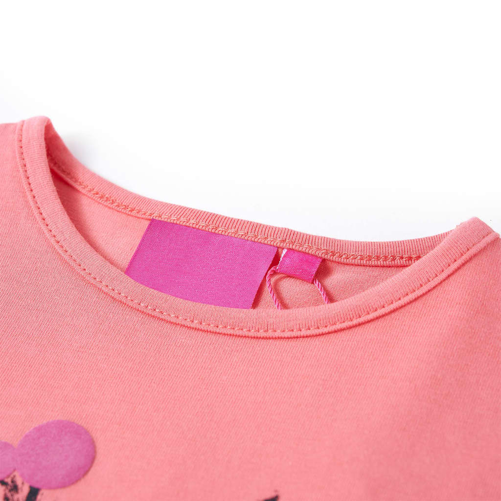 Tricou cu mâneci lungi pentru copii, roz, 92