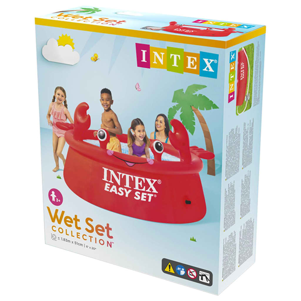 Intex Piscină gonflabilă Happy Crab Easy Set, 183x51 cm
