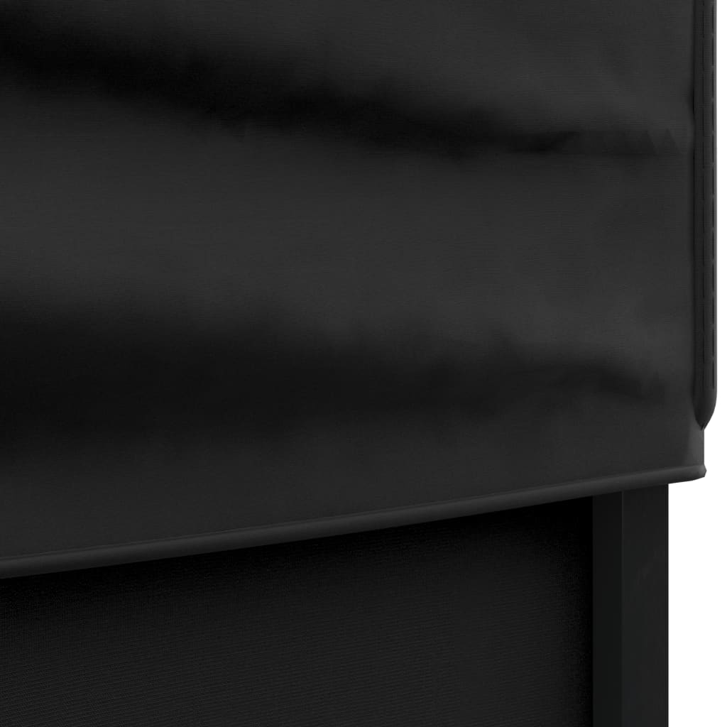 vidaXL Cort pliabil pentru petrecere, pereți laterali, negru, 2x2 m