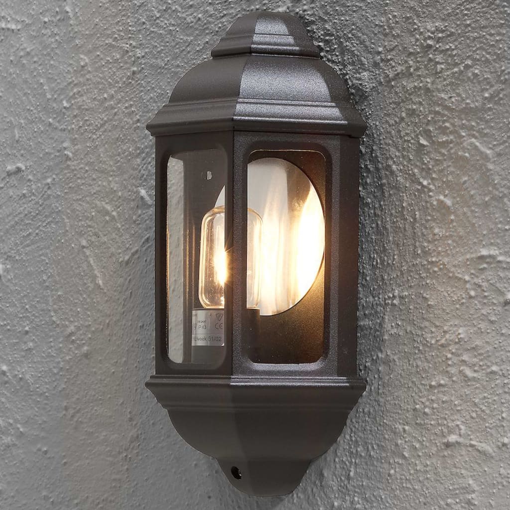 KONSTSMIDE Lampă de perete "Cagliari", negru mat, sticlă