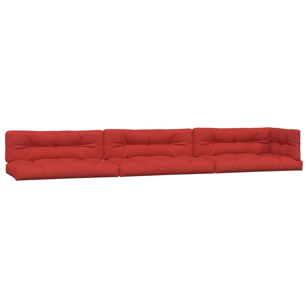 vidaXL Perne de paleți, 7 buc. roșu, material textil