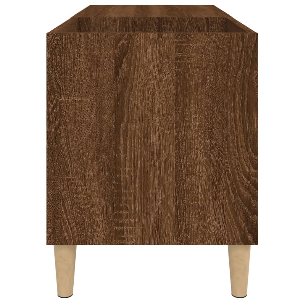 vidaXL Dulap pentru discuri stejar maro, 84,5x38x48 cm, lemn prelucrat