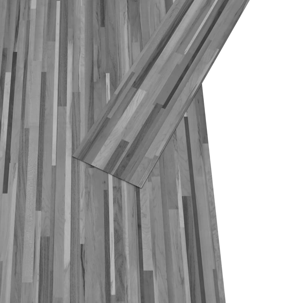 vidaXL Plăci pardoseală autoadezive, lemn gri dungi, 2,51 m², 2 mm PVC
