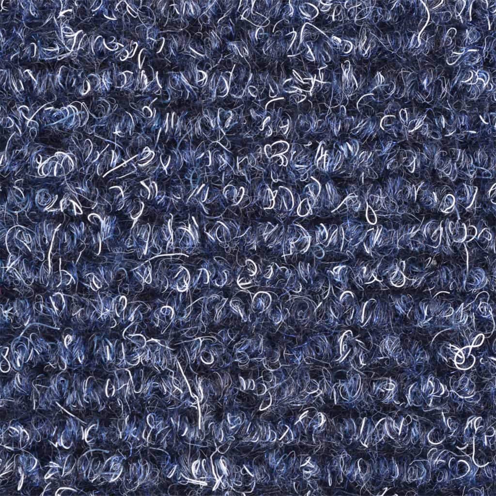 vidaXL Covorașe autocolante de scări, 15 buc, 65 x 21 x 4 cm, albastru
