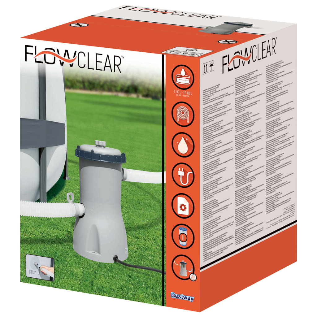 Bestway Pompă de filtrare piscină Flowclear, 3028 L/h